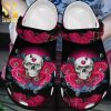 Roses Skullcap Butterfly Cool Gift For Lover New Outfit Classic Crocs Crocband Clog