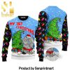 2020 Very Bad Would Not Recommend All Over Printed Christmas Knitted Wool Sweater