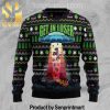 Alien Christmas All Over Print Wool Blend Sweater