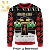 Alien Holiday Time All Over Print Knitting Pattern Ugly Christmas Sweater