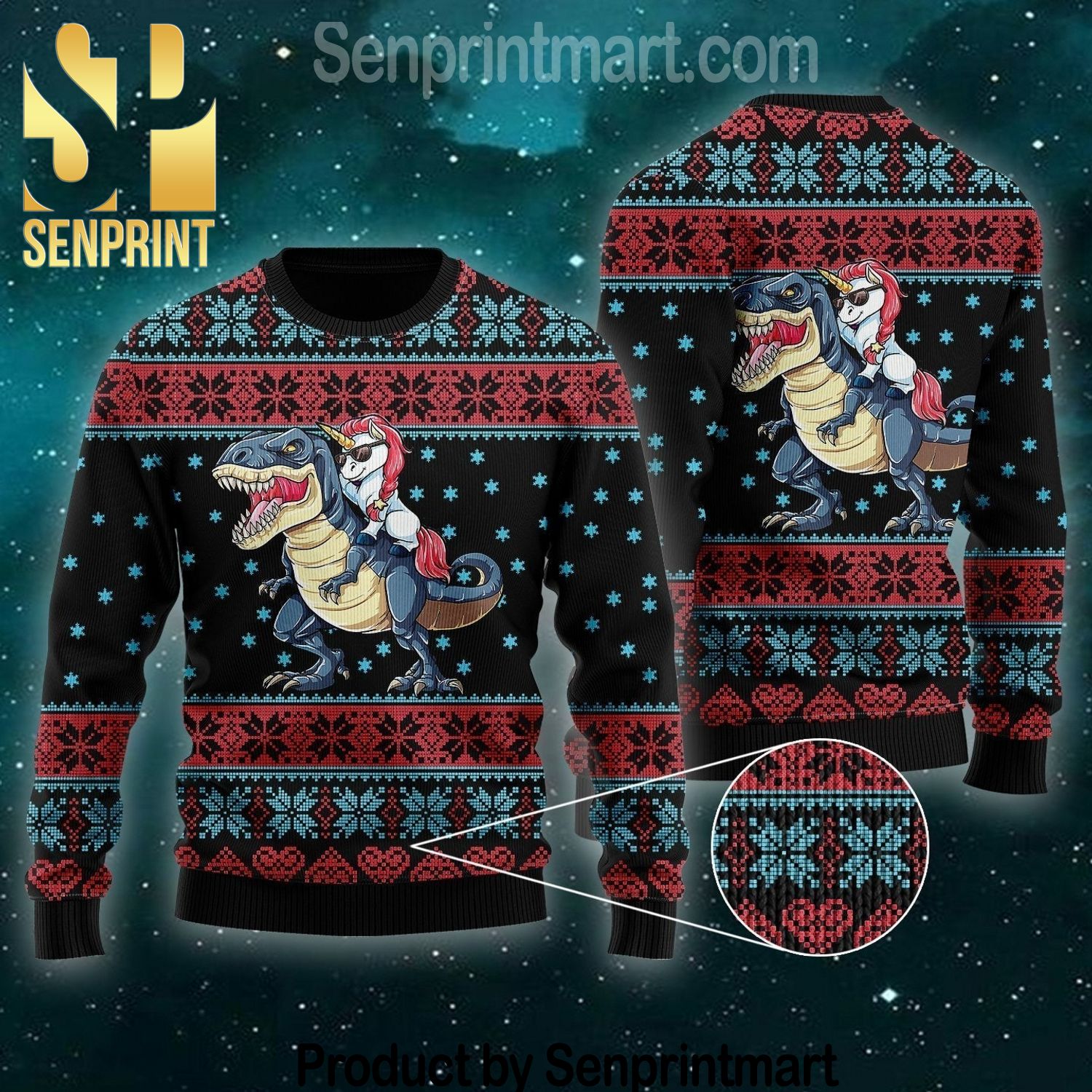 All I Want For Christmas Is A Unicorn Xmas Gifts Wool Knitted Sweater