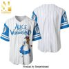 Alice In Wonderland And Friends Disney Full Printing Baseball Jersey