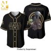 Baby Yoda Star Wars All Over Print Unisex Baseball Jersey – Black