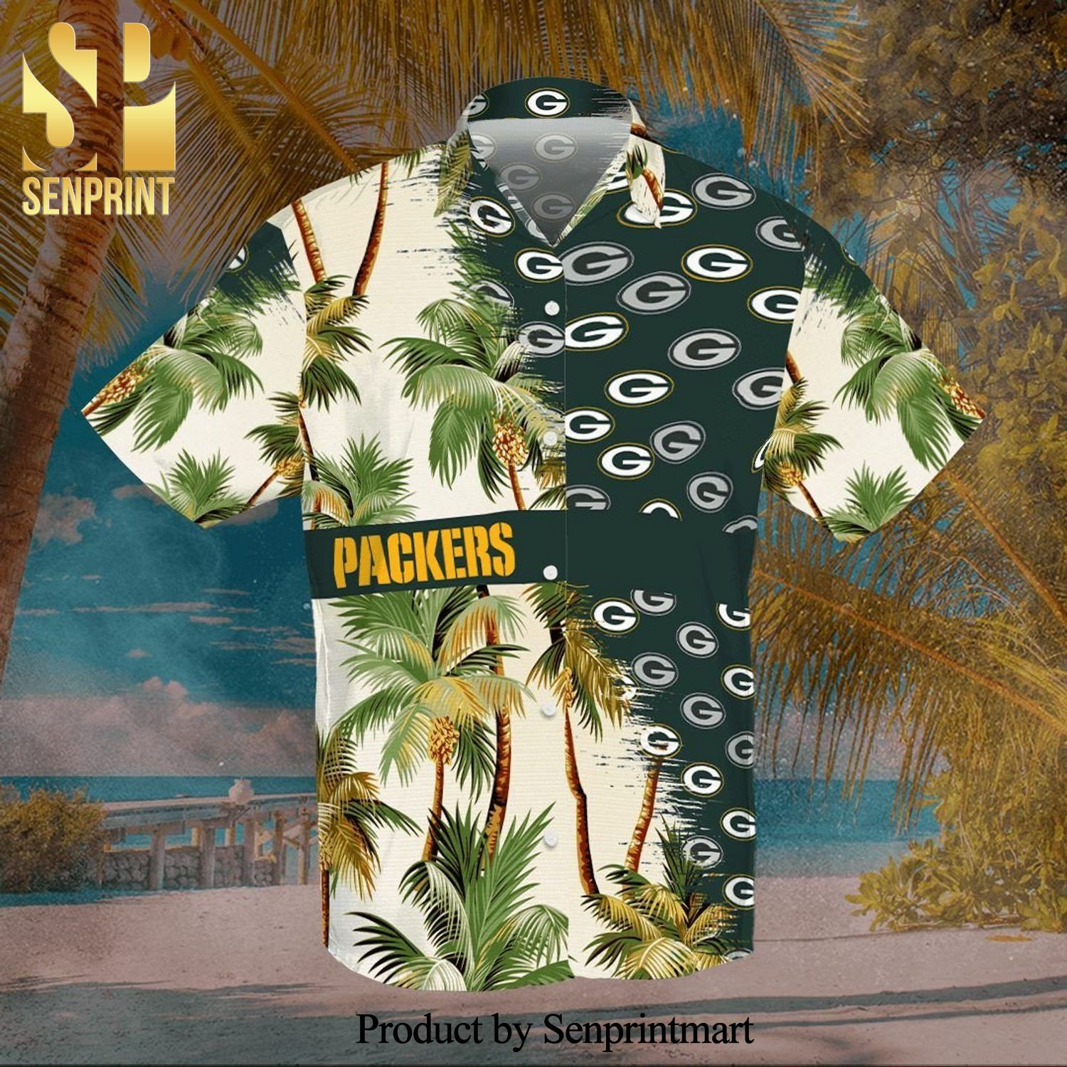 Green Bay Packers Professional Football Team Full Printing Hawaiian Shirt – Green