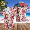 Grumpy Dwarf Snow White Disney Cartoon Graphics Floral Pattern Full Printing Hawaiian Shirt – Red