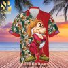 Grumpy Dwarf Snow White Floral Disney Cartoon Graphics Full Printing Combo Hawaiian Shirt And Beach Shorts – White