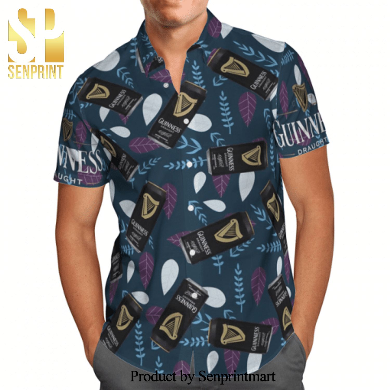 Guinness Full Printing Hawaiian Shirt