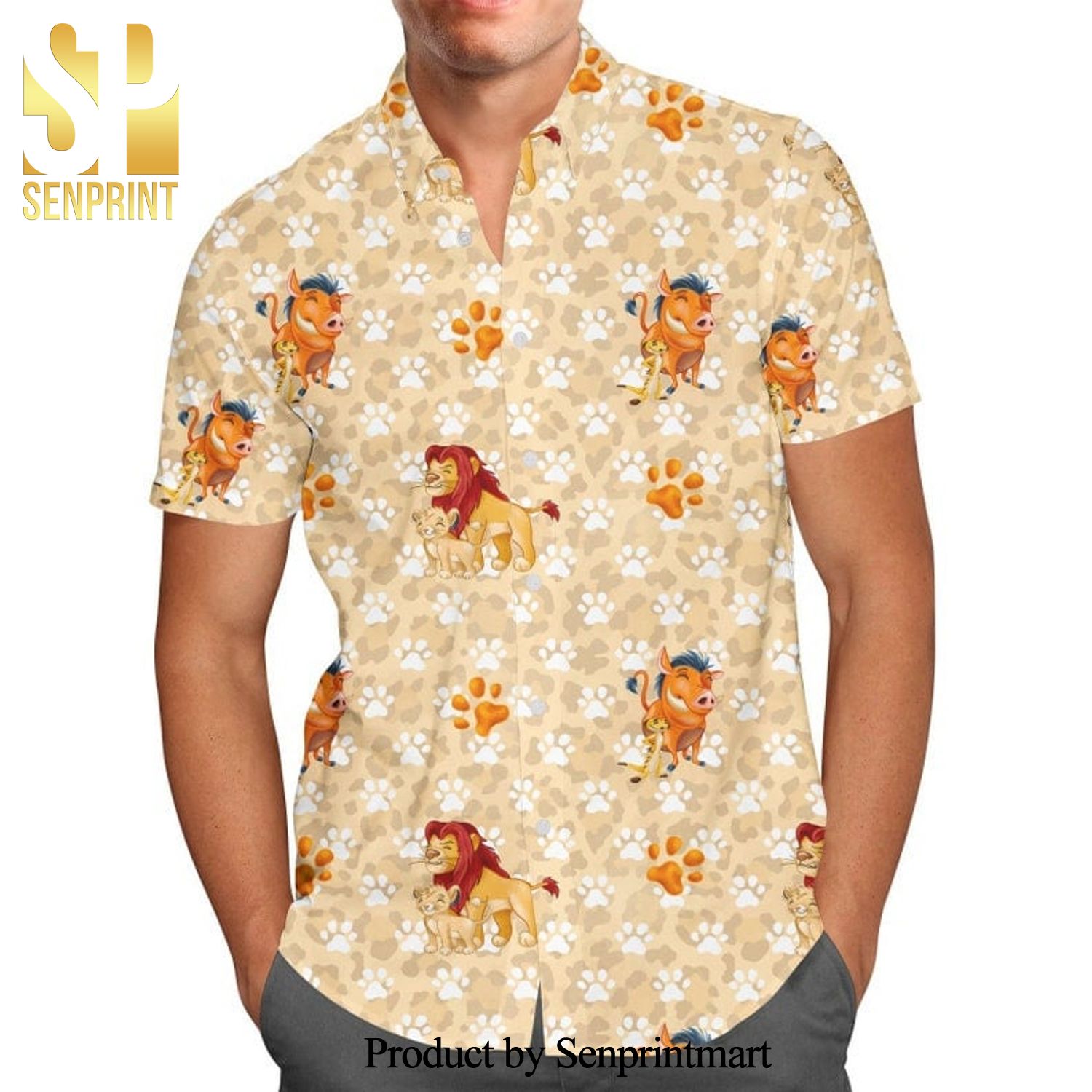 Hakuna Matata The Lion King Disney Cartoon Graphics Full Printing Hawaiian Shirt