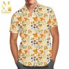 Halloween Horror Movies Floral Pattern Full Printing Hawaiian Shirt