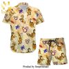 Happy Olaf Frozen Disney Cartoon Graphic Full Printing Hawaiian Shirt – Navy