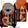 Clemson Tigers NCAA Fans Skull Cool Version Unisex Fleece Hoodie
