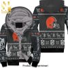 Cleveland Browns 95 Myles Garrett Black Golden Edition Vapor Untouchable Limited Inspired Style Hot Outfit Unisex Fleece Hoodie