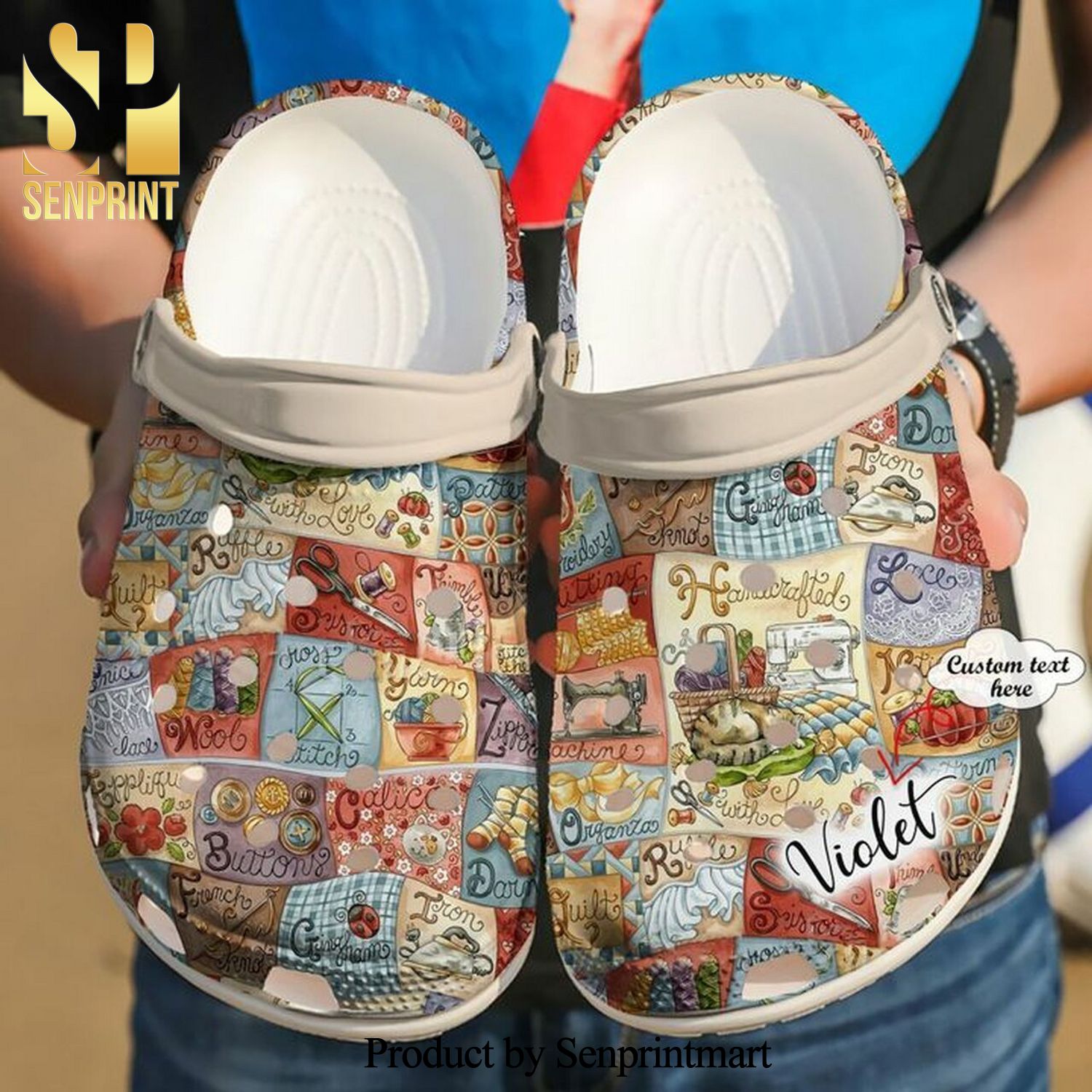 Sewing Personalized Alphabet Icon Gift For Lover Hypebeast Fashion Crocs Unisex Crocband Clogs