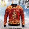 All I Want For Christmas Is Skiing Gift Ideas Pattern Ugly Knit Sweater