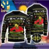 All I Want For Christmas Is Skiing Gift Ideas Pattern Ugly Knit Sweater