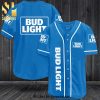 Bud Ice All Over Print Baseball Jersey – Blue