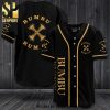 Bugatti Logo All Over Print Baseball Jersey – Black