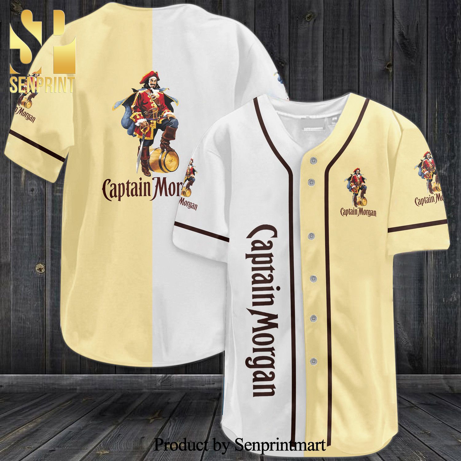 Captain Morgan All Over Print Baseball Jersey