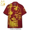 Harry Potter Gryffindor Crest Paisley Pattern Full Printing Hawaiian Shirt – Red