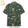 Harry Potter Slytherin House Checkred Pattern Full Printing Hawaiian Shirt