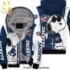 Columbus Blue Jackets Snoopy Full Printing Unisex Fleece Hoodie