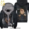 Dachshund Pattern Camouflage Style For Dog Lover Sweater Hoodie Awesome Outfit Unisex Fleece Hoodie