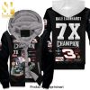 Dale Earnhardt Champion 7x Chevrolet Racing Car Signed Hot Version All Over Printed Unisex Fleece Hoodie