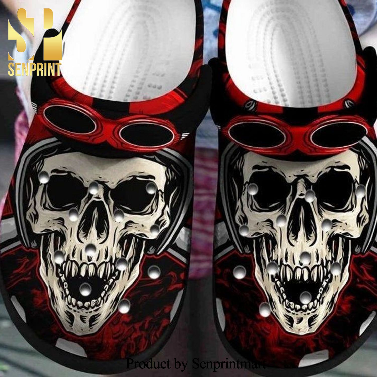 Skulls Skull Art Croc Motorcycling Crocs Crocband Clog