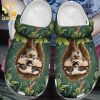 Sloth Lovely Flower Tropical 102 Gift For Lover Rubber Crocs Crocband Clog