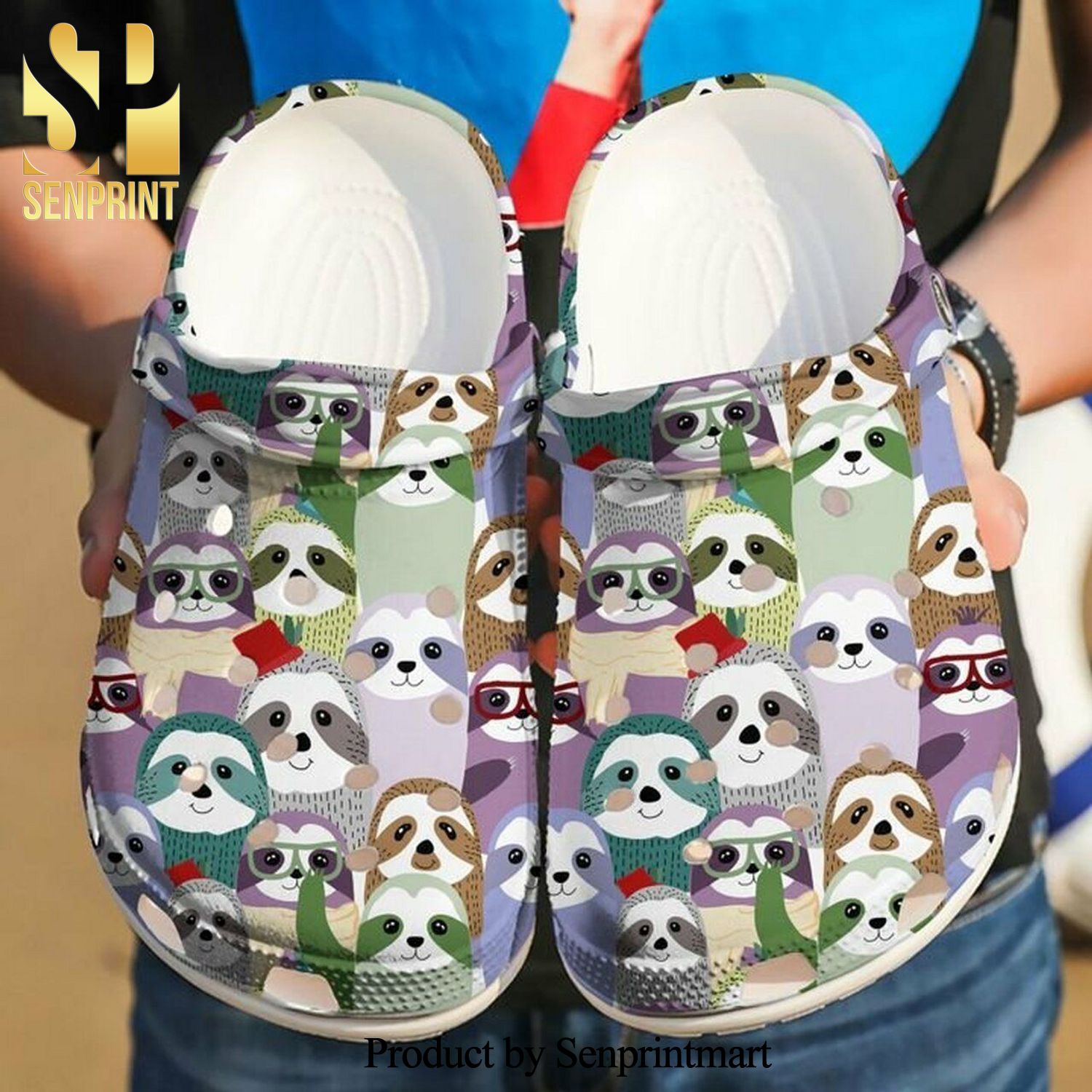 Sloth The Family Gift For Lover Crocs Unisex Crocband Clogs