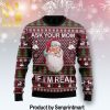 Army Of Darkness CINT10295 -1 Holiday Time All Over Print Knitting Pattern Ugly Christmas Sweater