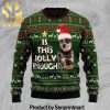 Australian Shepherd Pine Tree Gift Ideas Pattern Ugly Knit Sweater