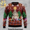 Australian Cattle Dog Jolly Holiday Time All Over Print Knitting Pattern Ugly Christmas Sweater