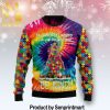 Autism Full Printed Ugly Wool Sweater