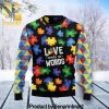 Autism Mom Holiday Gifts Full Print Knitting Wool Sweater