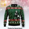 Awesome Firefighter Holiday Time Christmas Wool Knitted Sweater