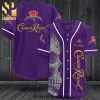 Crown Royal Skull All Over Print Unisex Baseball Jersey – Beige Purple
