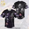 Crown Royal Smiling Skull USA Flag Pattern Full Printing Unisex Baseball Jersey – Black