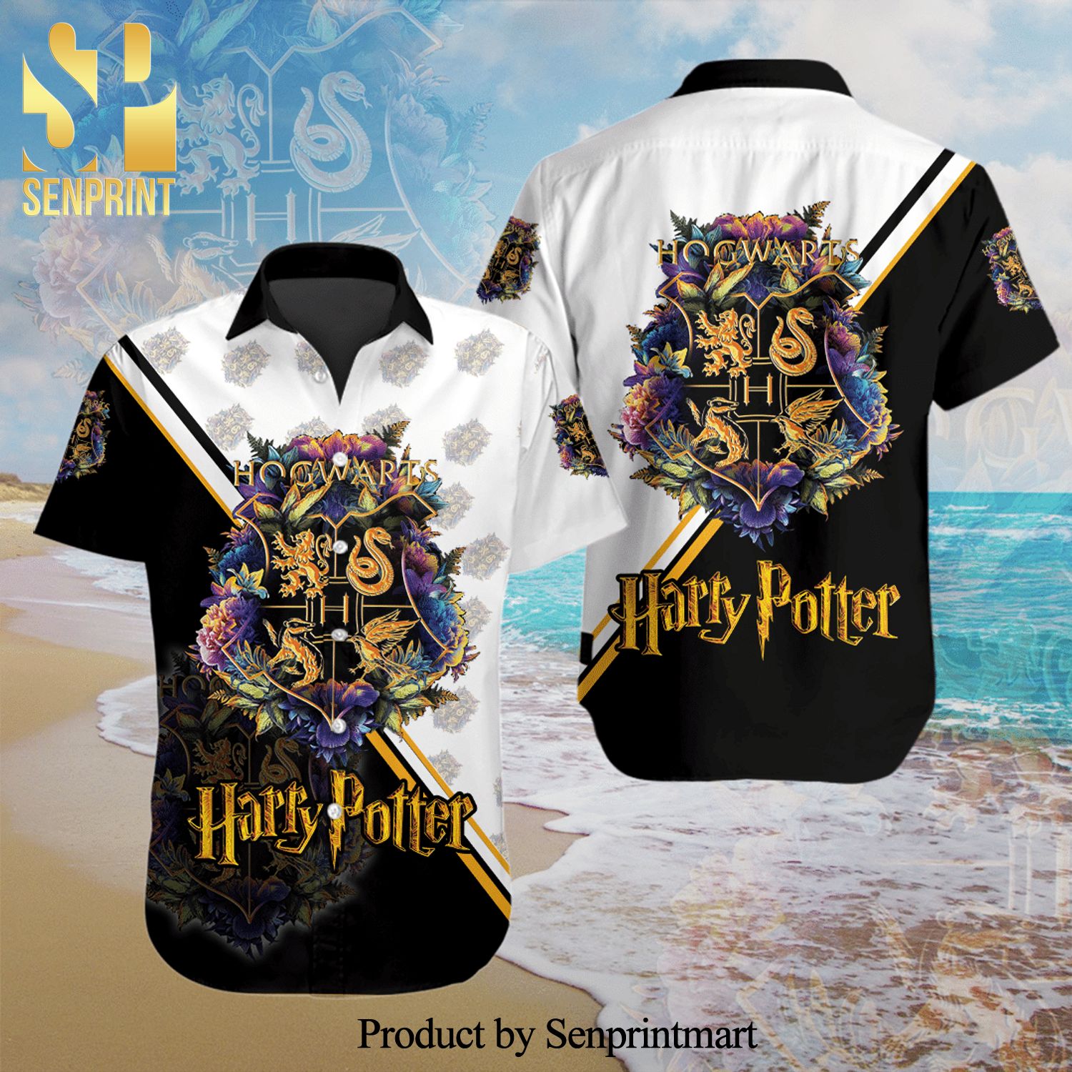 Hogwarts Harry Potter Full Printing Hawaiian Shirt