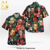 Horror Faces Halloween Full Printing Hawaiian Shirt – Orange