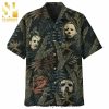 Horror Movie Characters Friday The 13th Hibiscus Full Printing Hawaiian Shirt