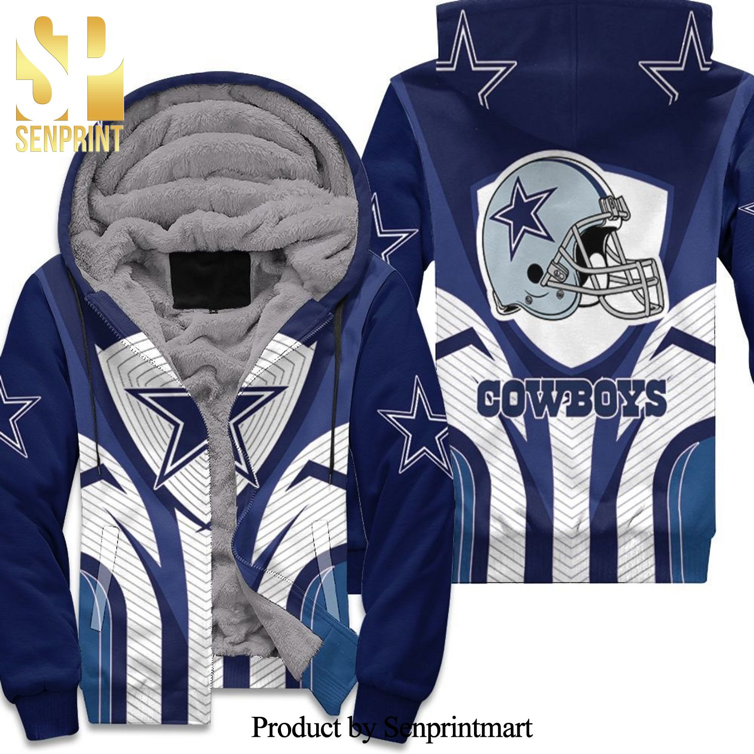 Dallas Cowboys For Cowboys Hot Outfit All Over Print Unisex Fleece Hoodie