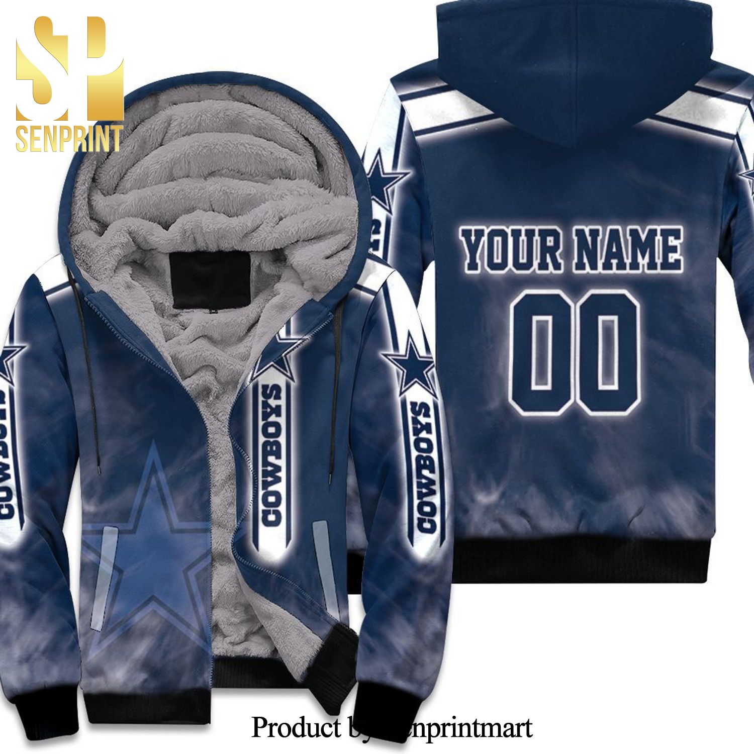 Dallas Cowboys For Cowboys Lover New Style Full Print Unisex Fleece Hoodie