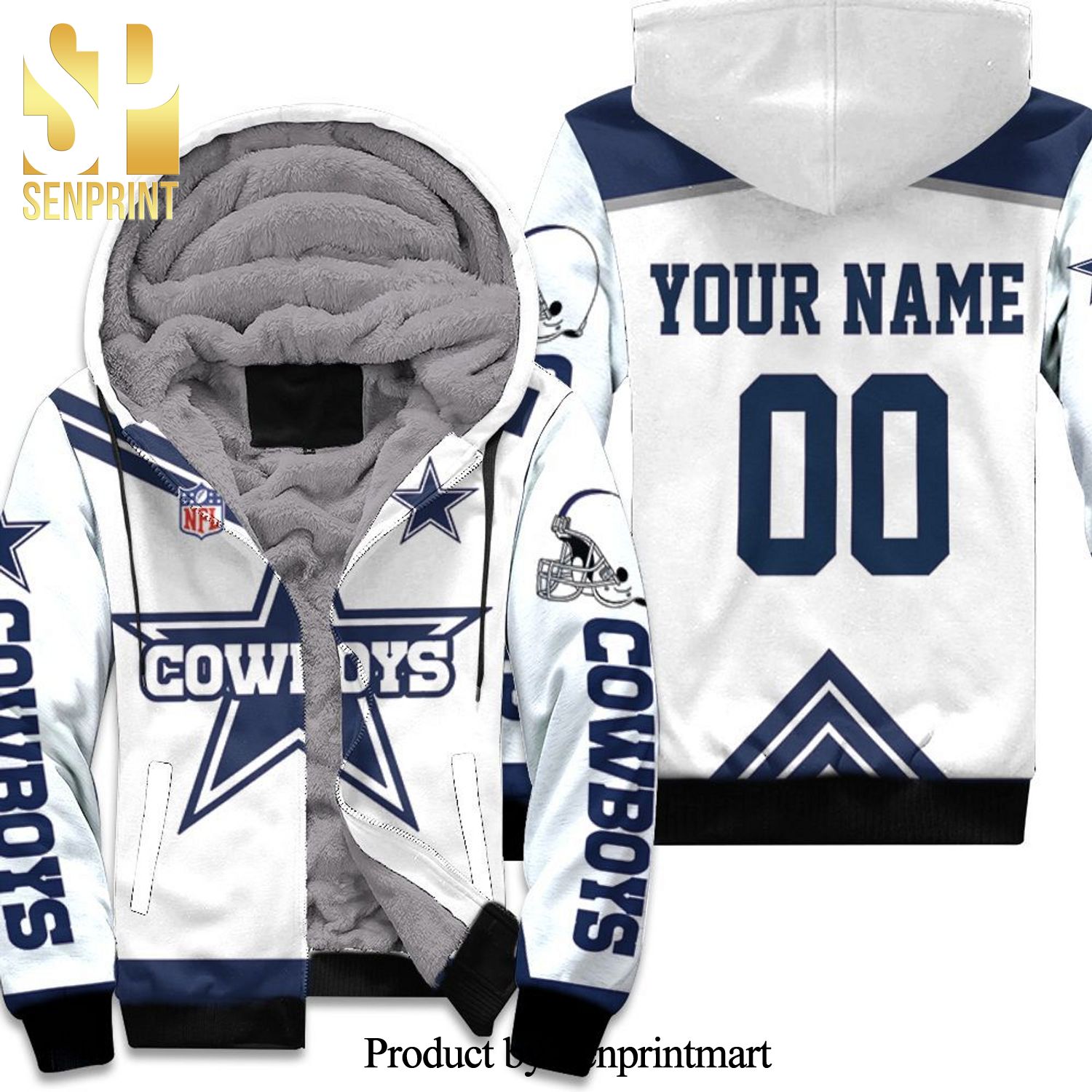 Dallas Cowboys Logo NFL New Outfit Unisex Fleece Hoodie
