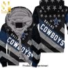 Dallas Cowboys Nlf Lover Best Combo Full Printing Unisex Fleece Hoodie