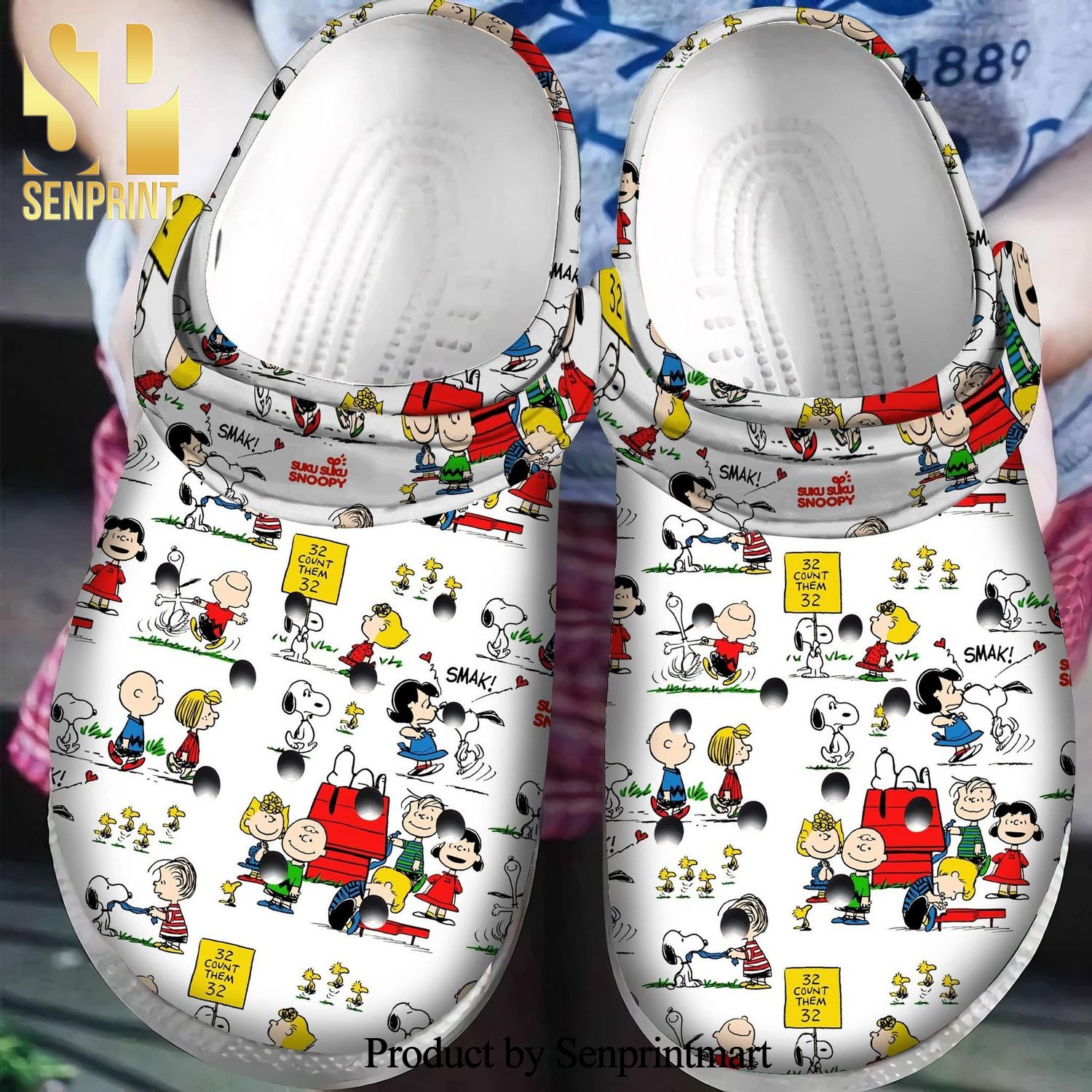 Snoopy And Friends Peanuts 3 Gift For Fan Classic Water Full Printing Unisex Crocs Crocband Clog