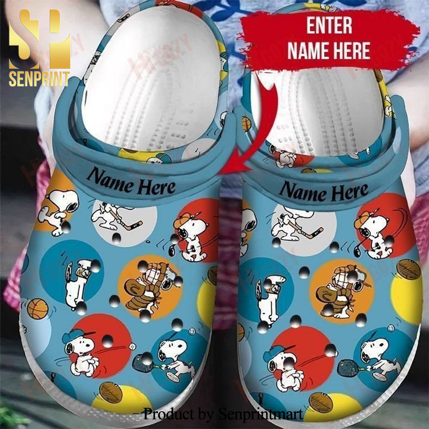 Snoopy Comics Gift For Fan Classic Water Full Printing Crocs Crocband