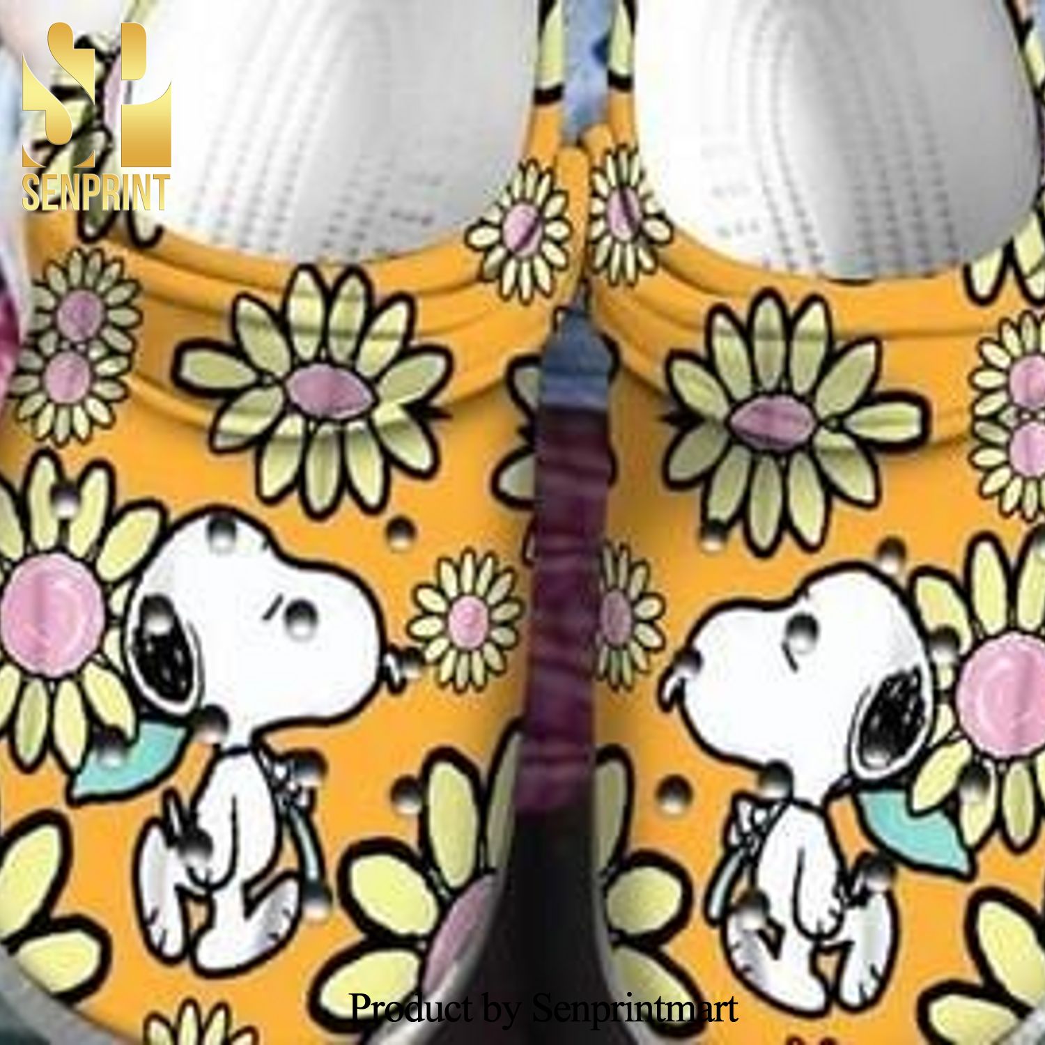 Snoopy Crocs 3D Shoes Snoopy Flower For Snoopy Lover Snoopy Classic Clogs Crocs Crocband Clog