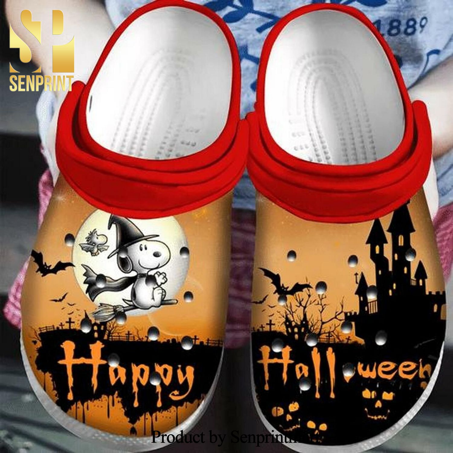 Snoopy Witch Happy Halloween 3D Crocs Classic