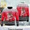 Bacardi Select Rum Wine All Over Printed Christmas Knitted Wool Sweater